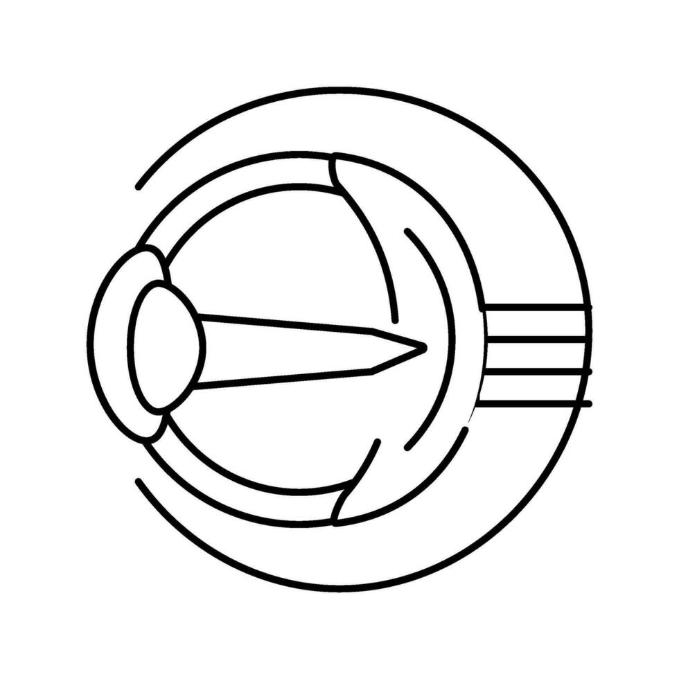 changes vision disease symptom line icon vector illustration