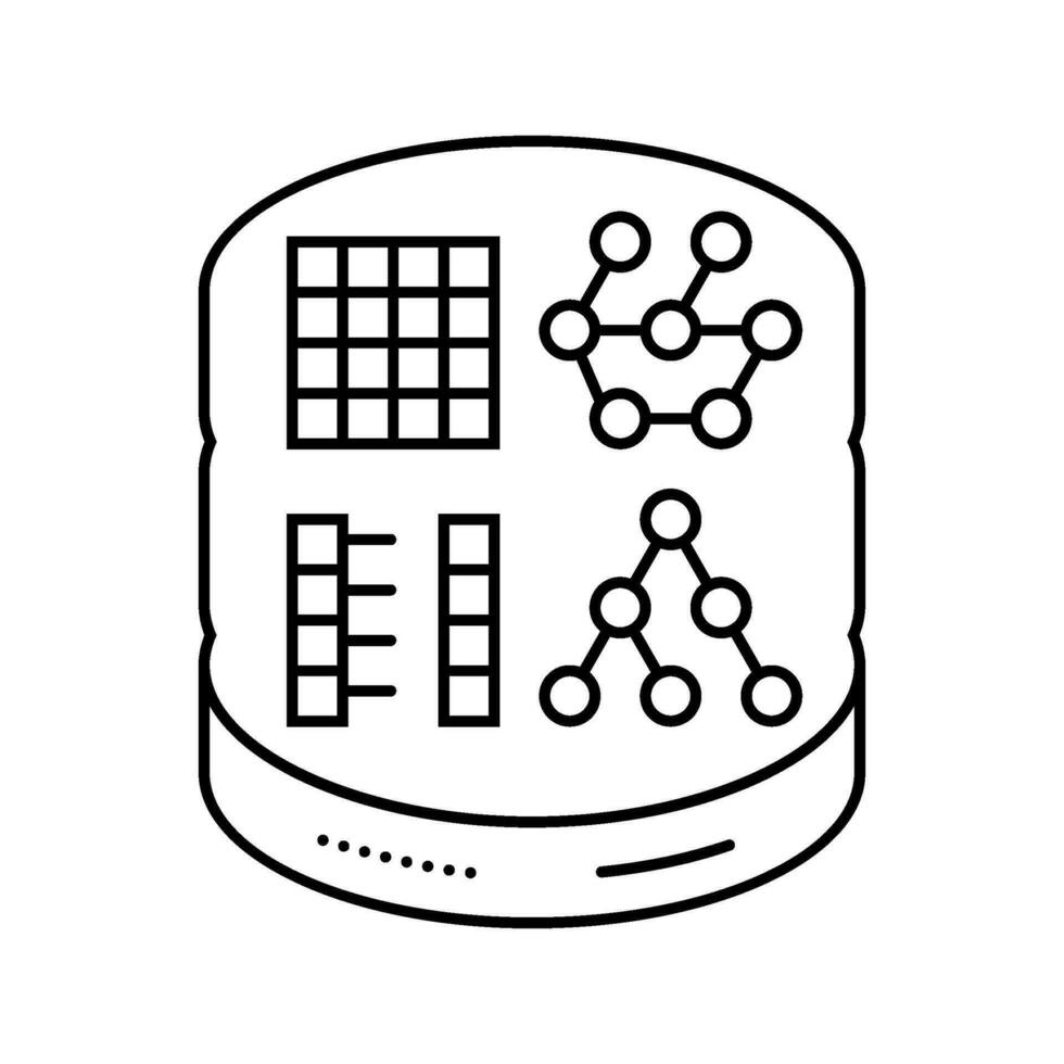 nosql database line icon vector illustration 35455416 Vector Art at ...