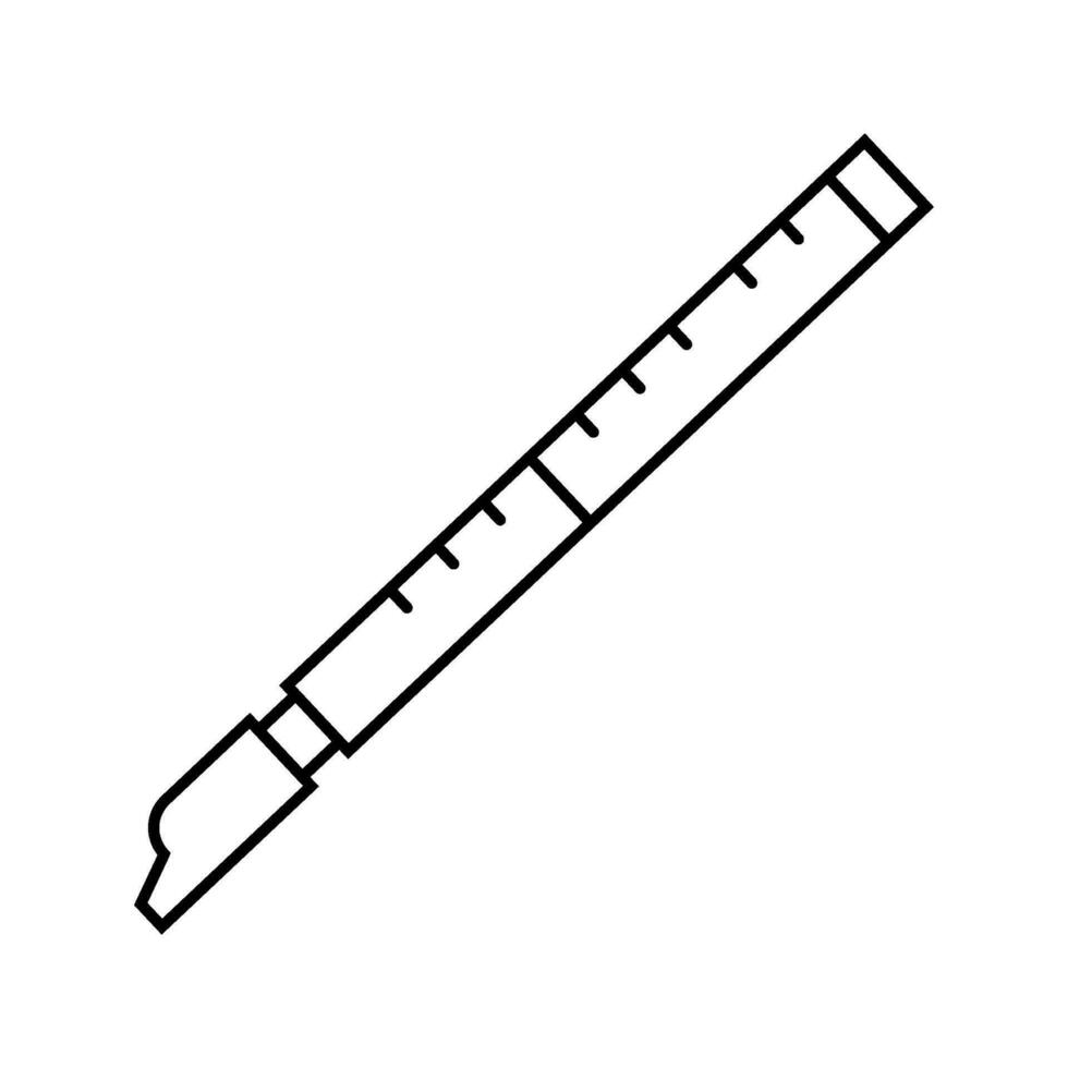 taoísta flauta taoísmo línea icono vector ilustración