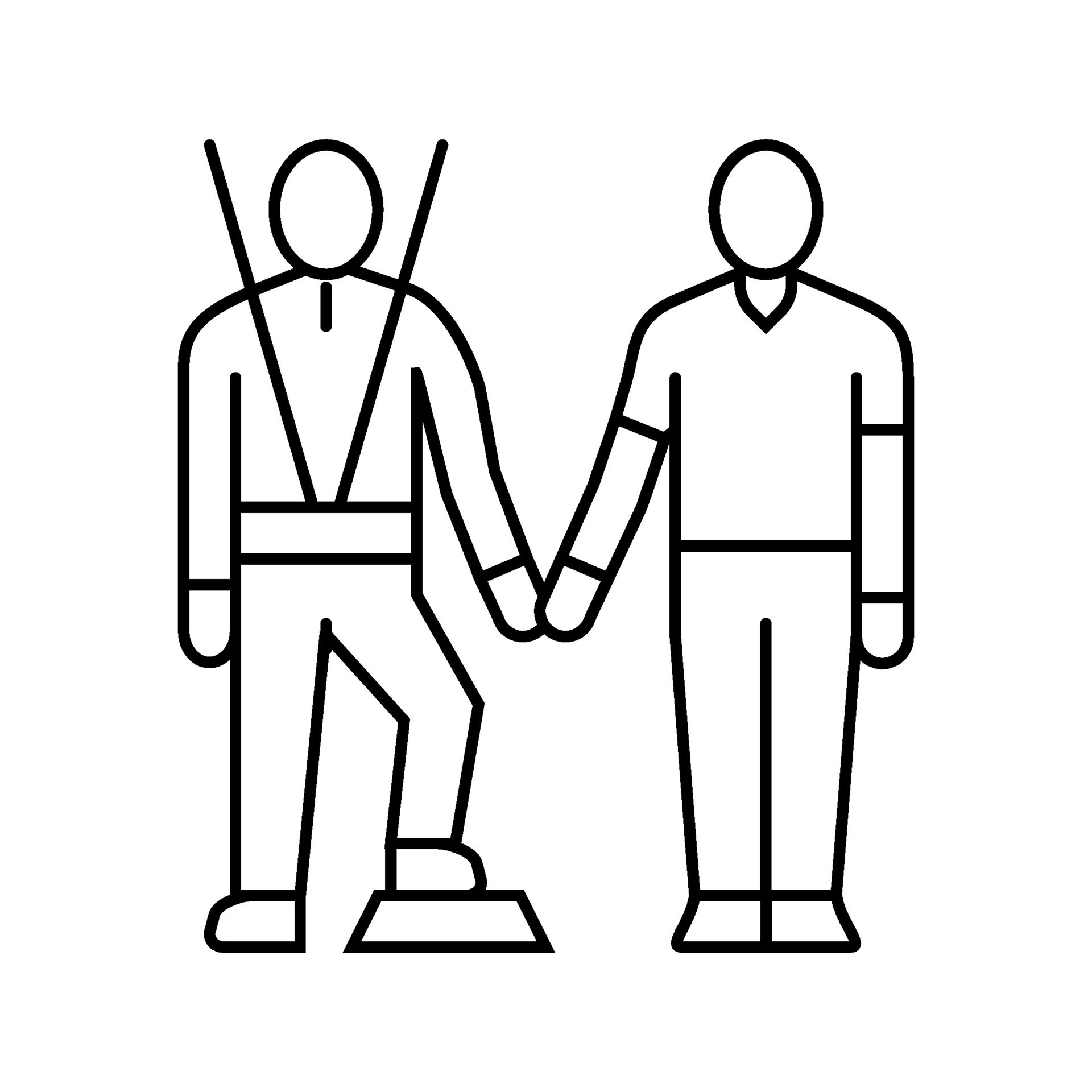 life skills training occupational therapist line icon vector