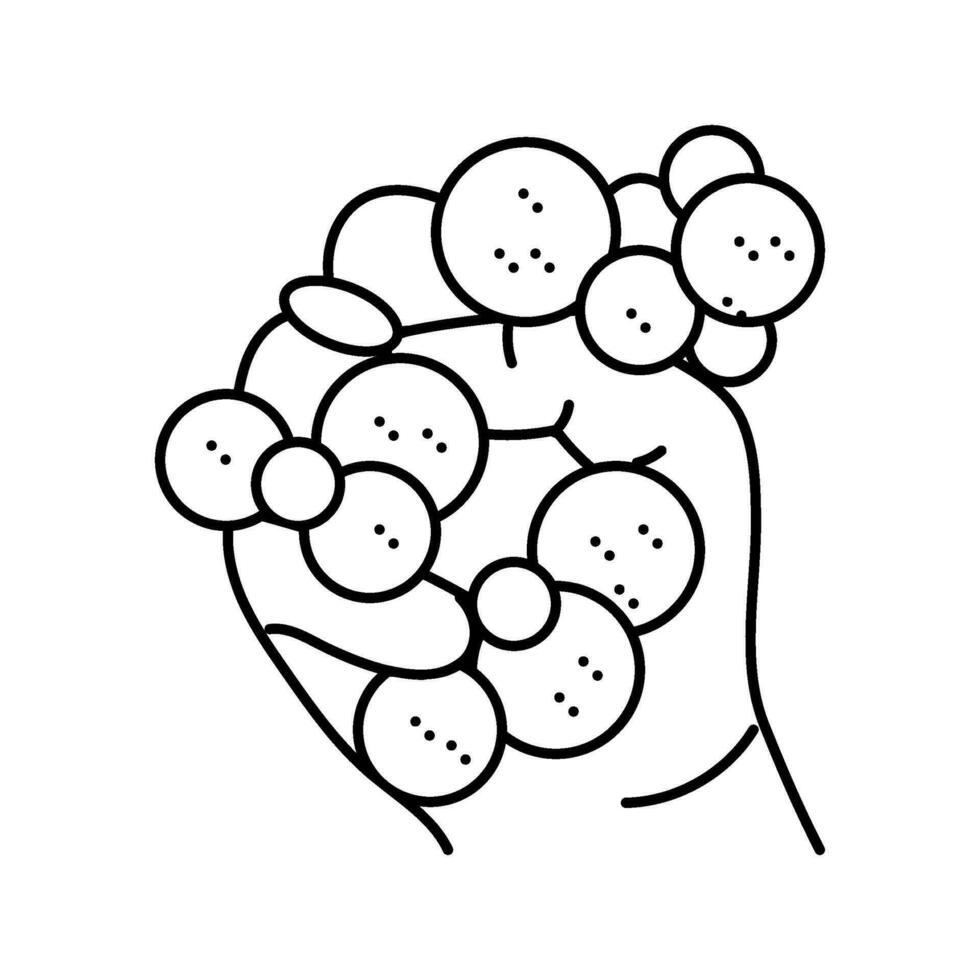 squeeze toy fidget line icon vector illustration