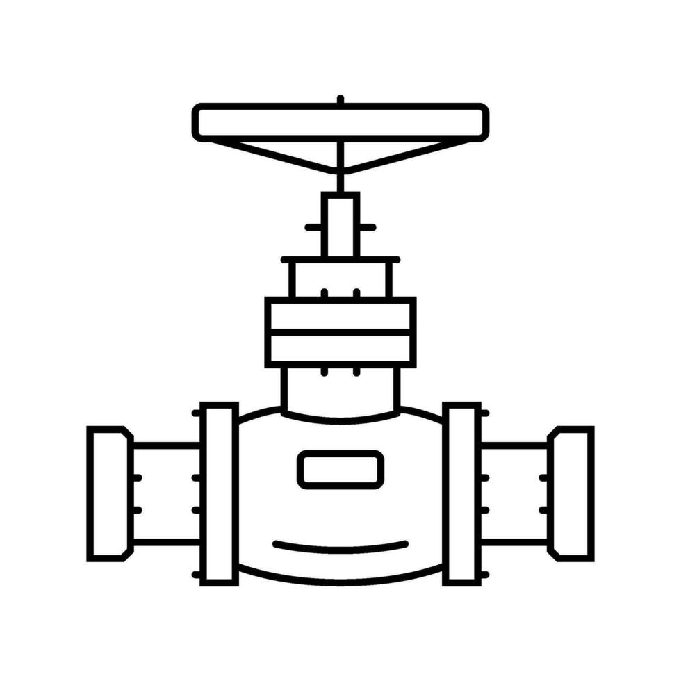 construction pipeline line icon vector illustration