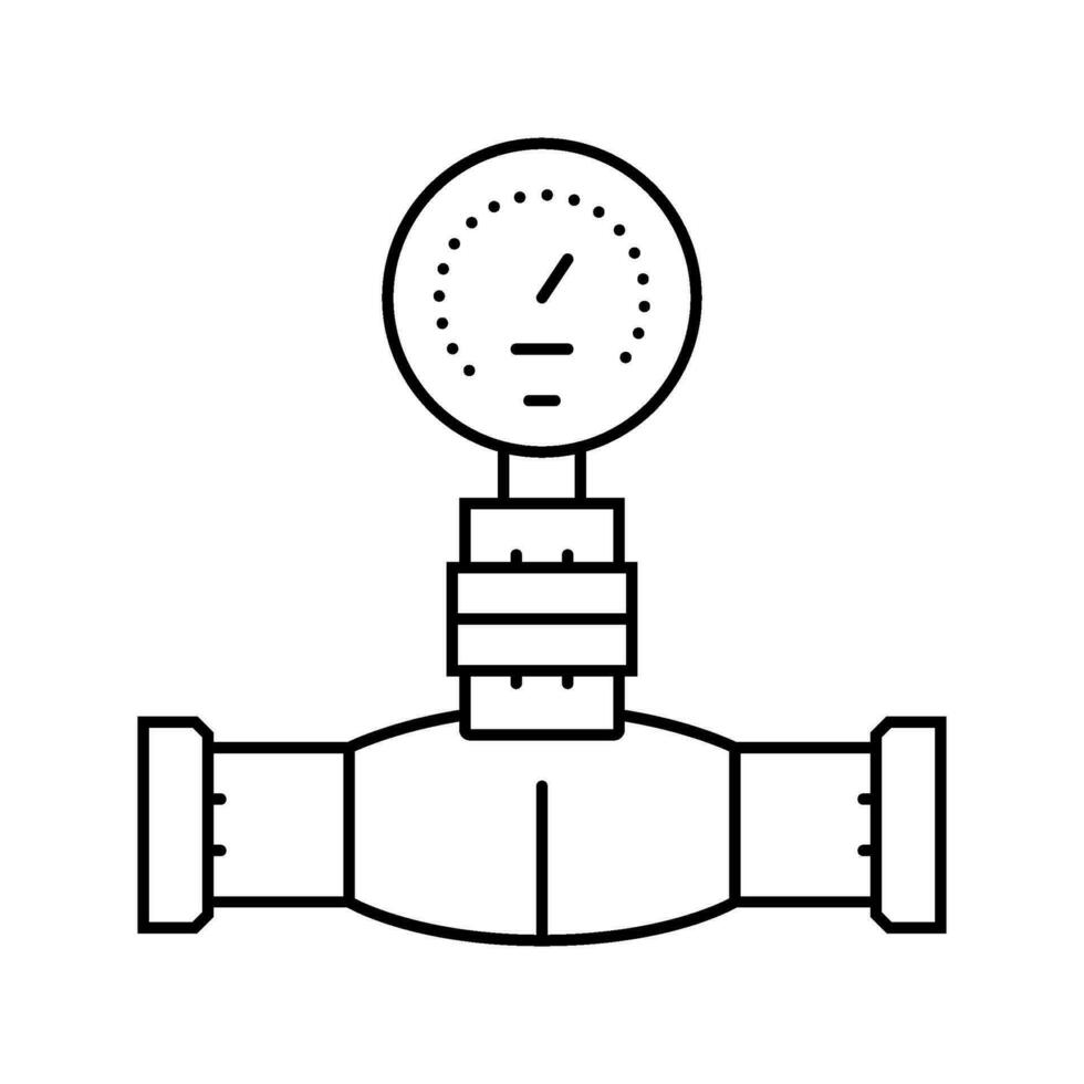 technology pipeline line icon vector illustration