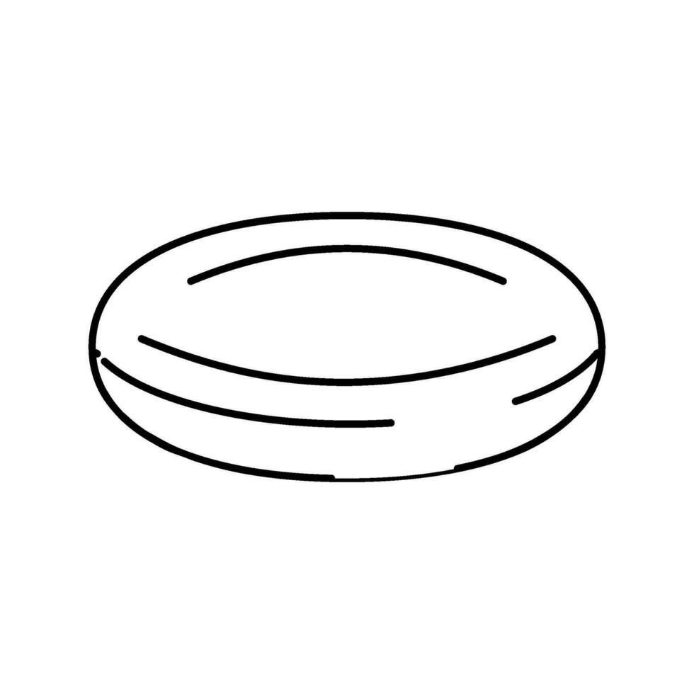 worry stones fidget toy line icon vector illustration