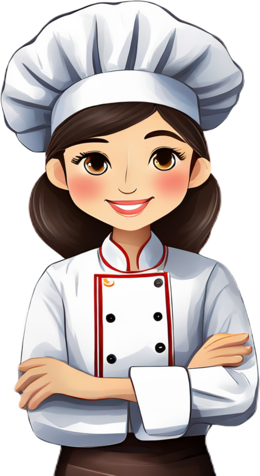 ai gegenereerd chef icoon ontwerp png