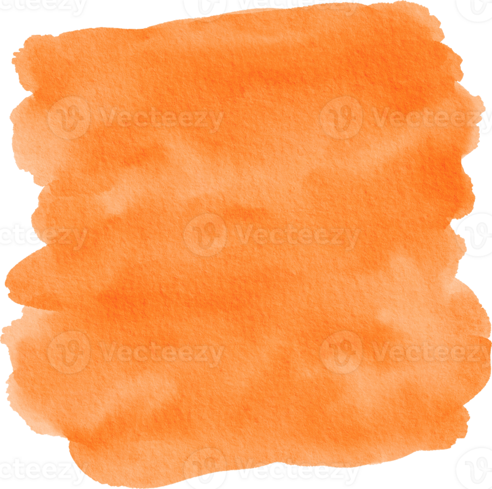 Orange Watercolor Splash Brush Paint Background png