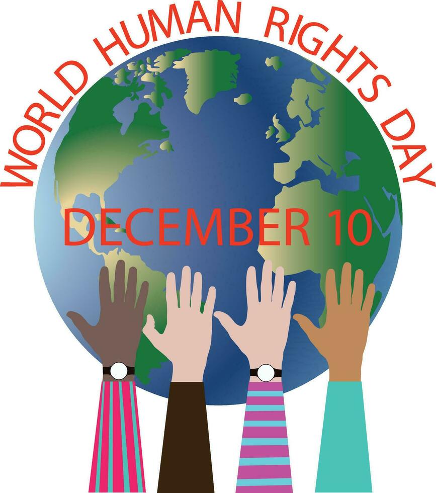 World human rights day vector design