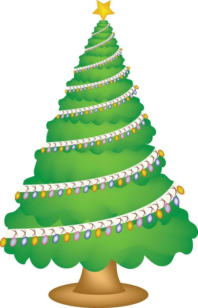ilustración de Navidad árbol vector diseño