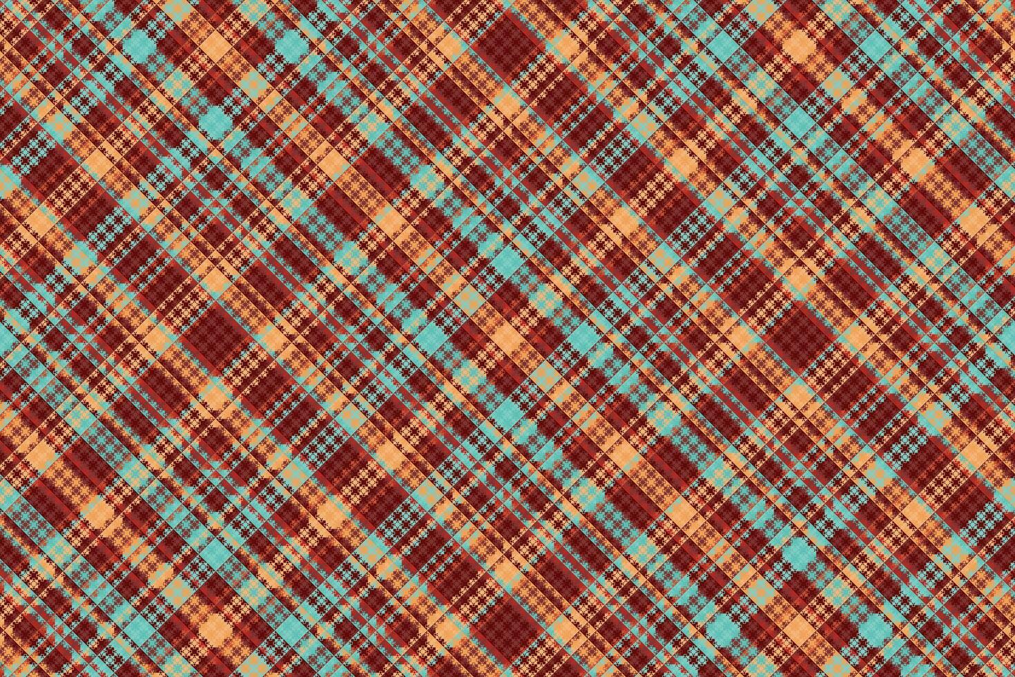 patrón de tela escocesa de tartán con textura y color retro. vector