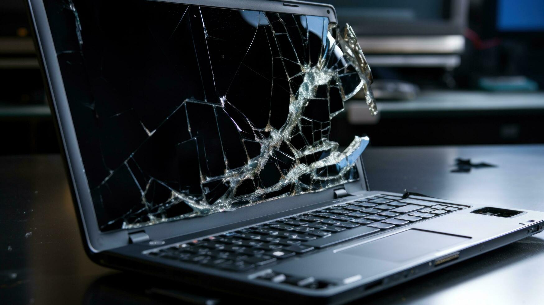 AI generated data loss during the laptop repair process photo