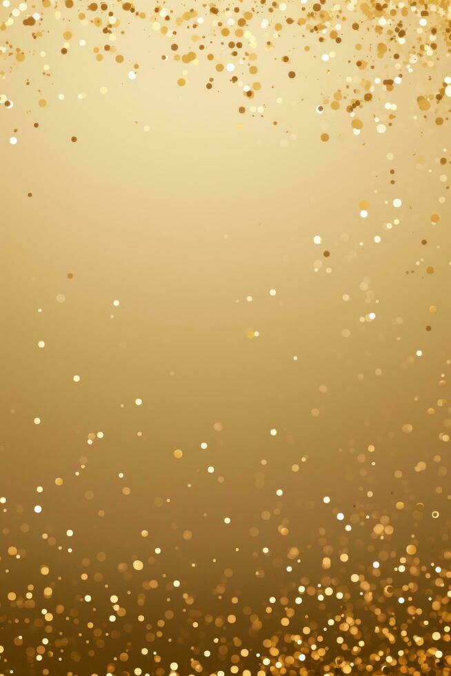 AI generated An elegant gold glitter background for a message, suitable for a sophisticated celebration photo