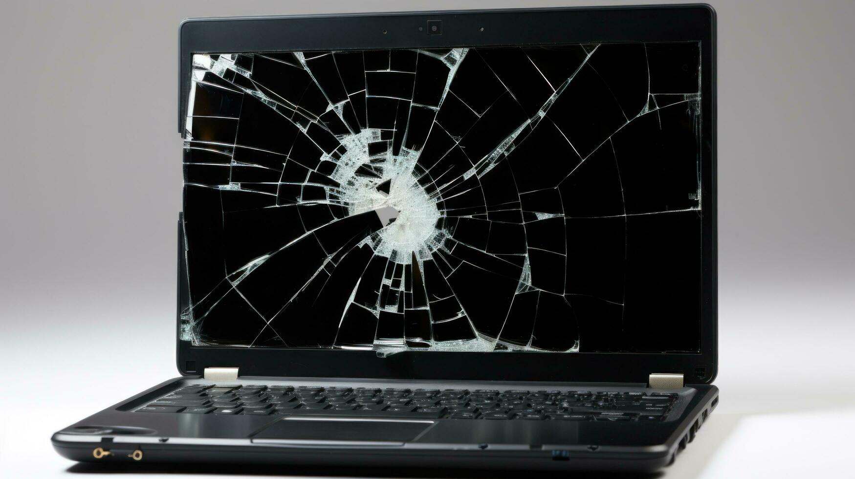 AI generated a broken screen, faulty keyboard, or malfunctioning ports photo