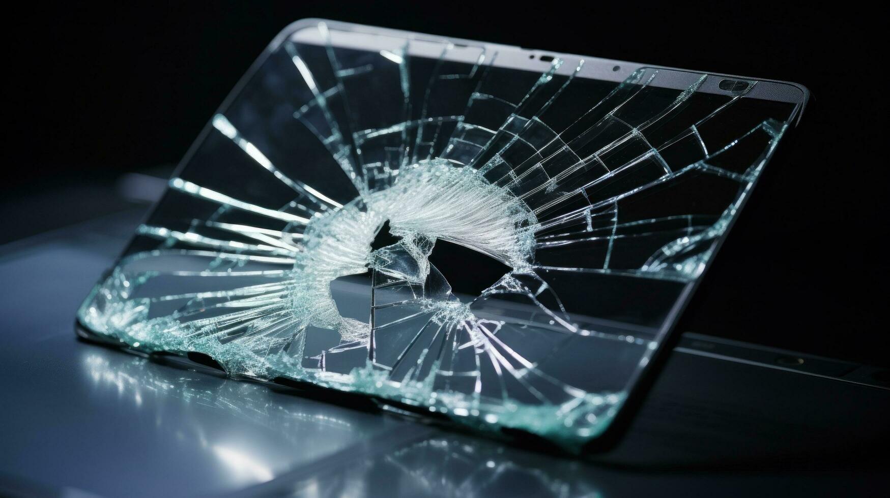 AI generated a broken screen, faulty keyboard, or malfunctioning ports photo