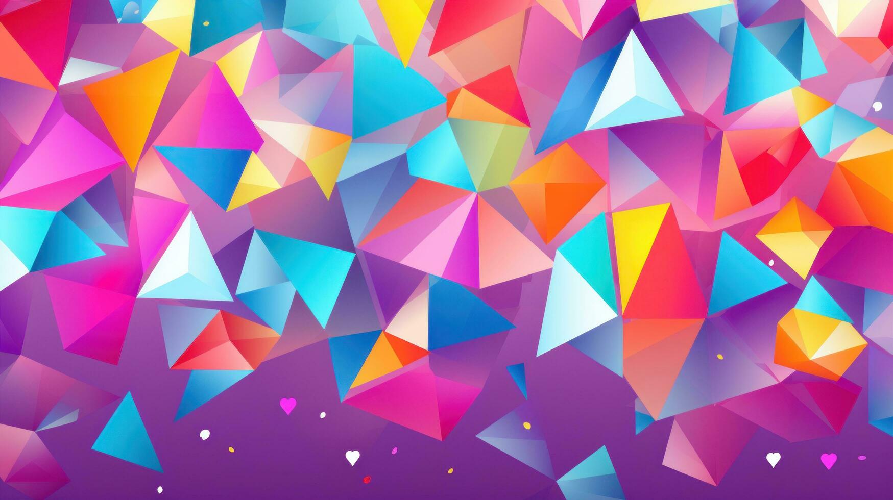 AI generated A bold and colorful geometric background with a customizable message photo