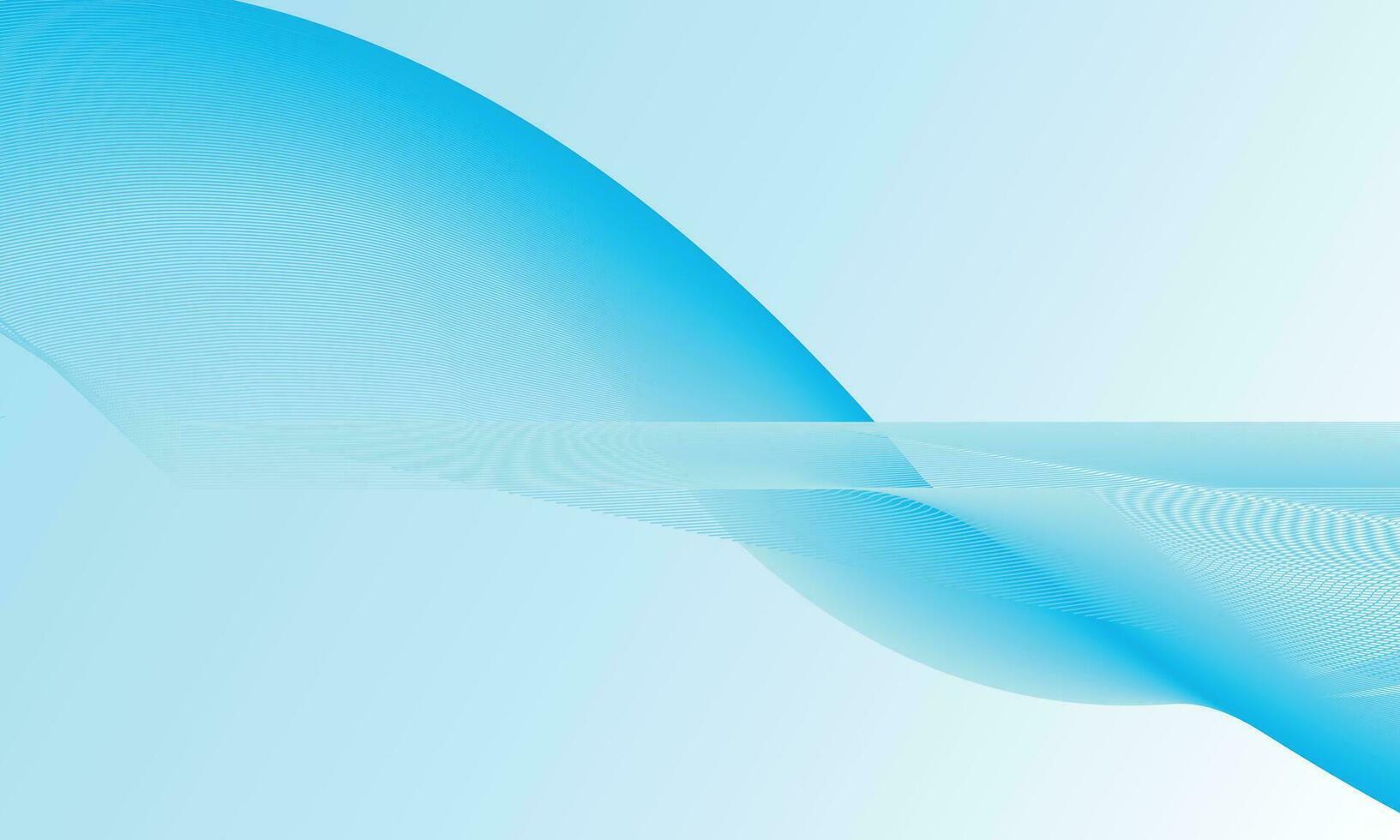 Blue abstract wave background vector