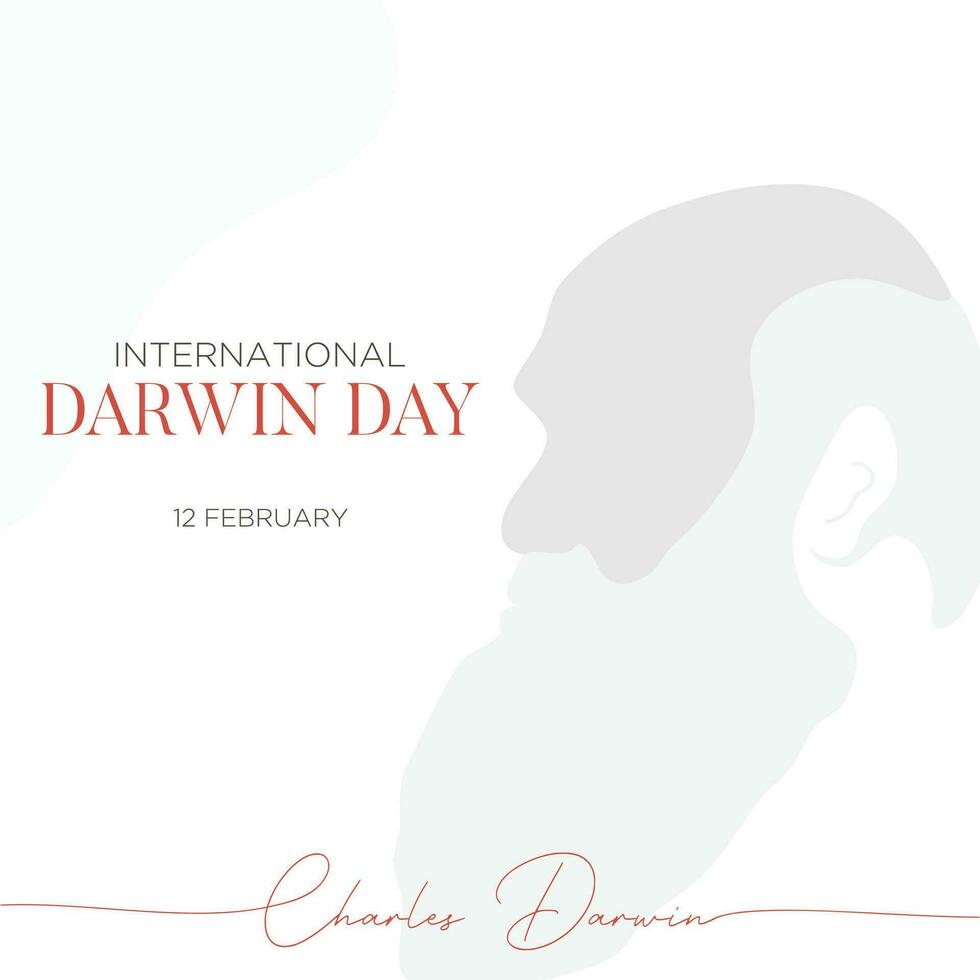 internacional darwin día de Ciencias y humanismo antecedentes modelo diseño vector