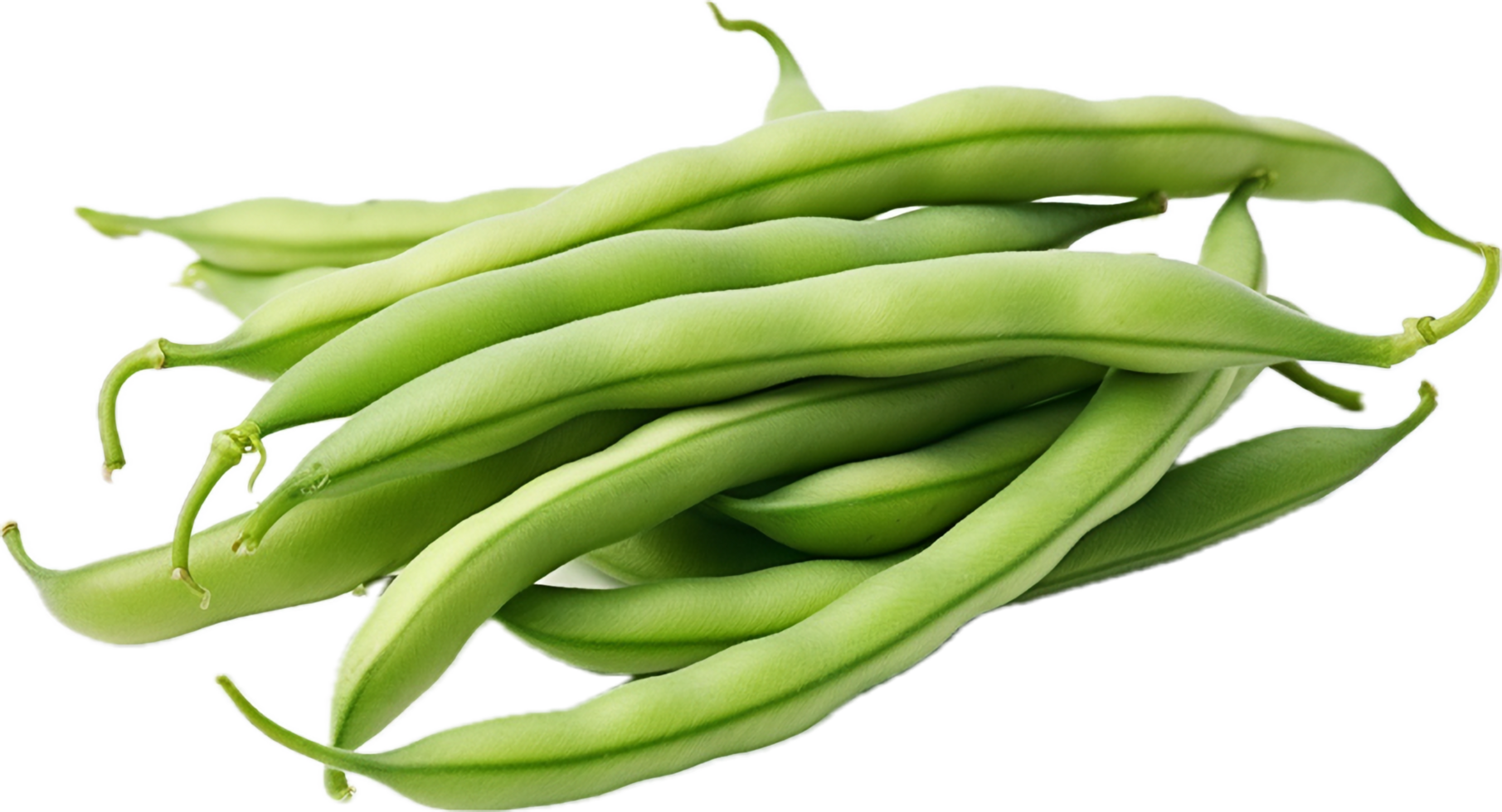 ai generato mucchio di crudo verde fagioli png