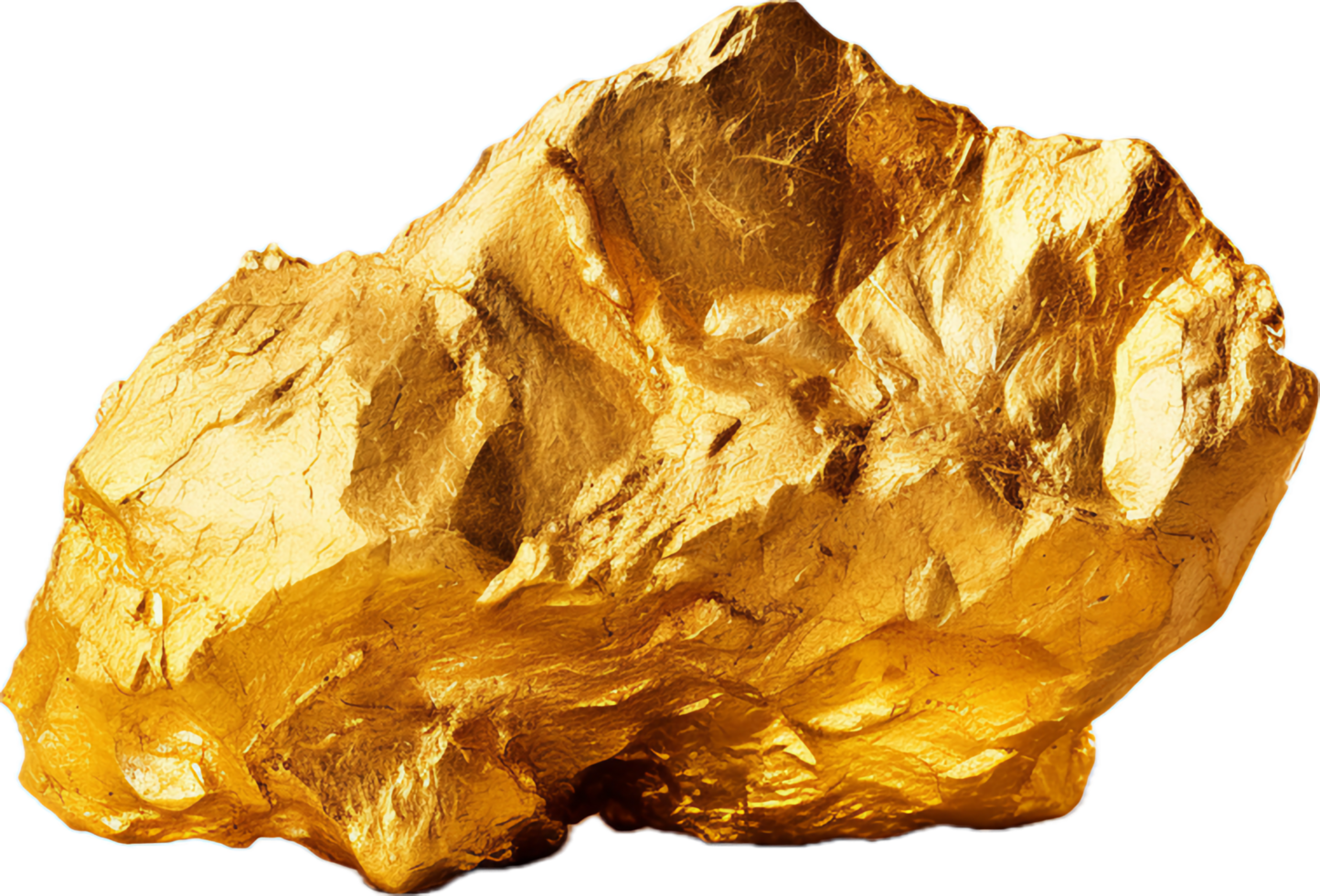 AI generated gold nuggets png