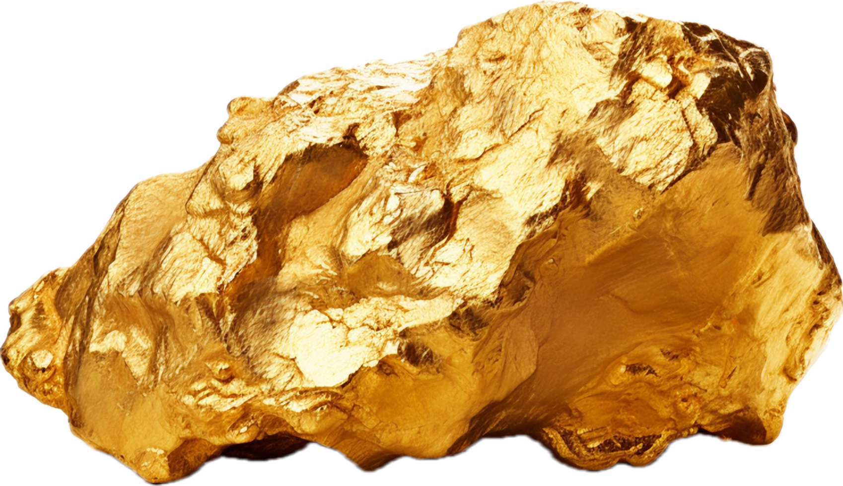 AI generated gold nuggets png