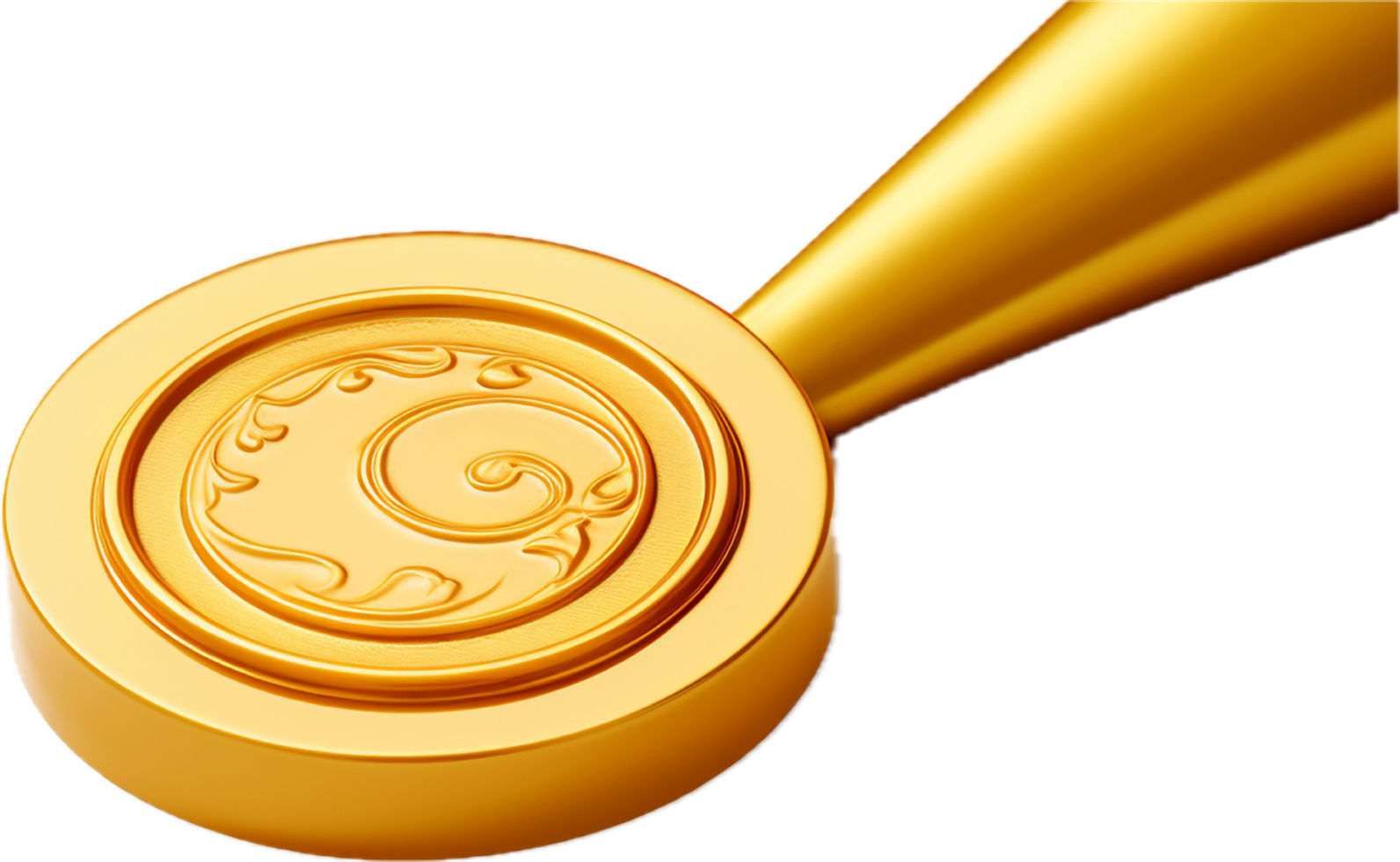 AI generated Gold wax seal png 35459983 PNG