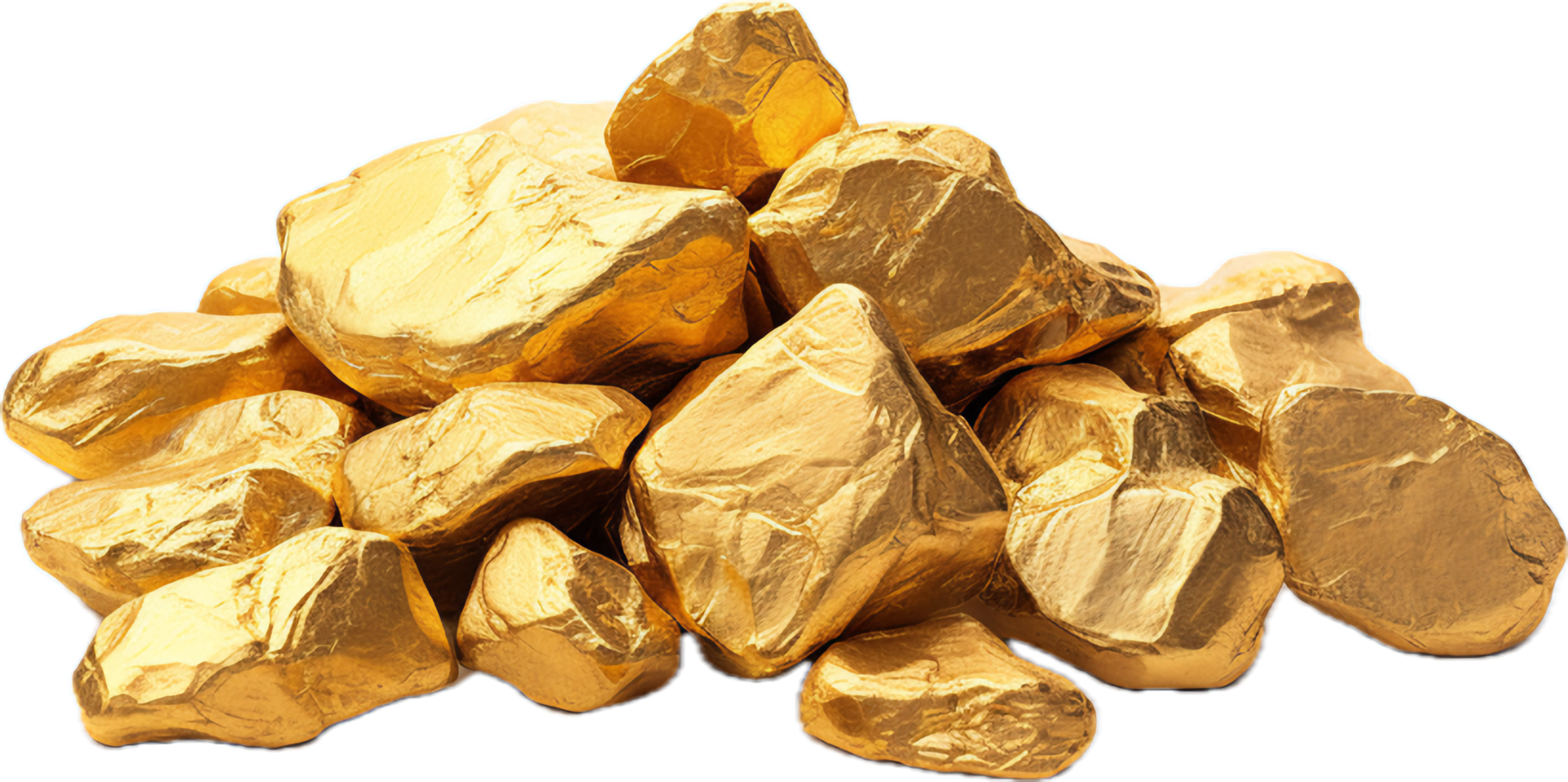 AI generated gold nuggets png 35459986 PNG