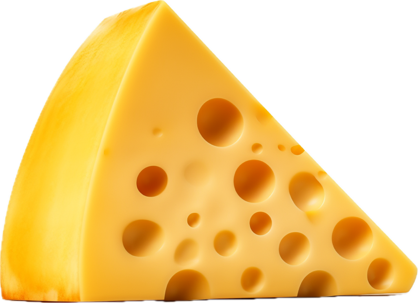 AI generated slice of cheese png