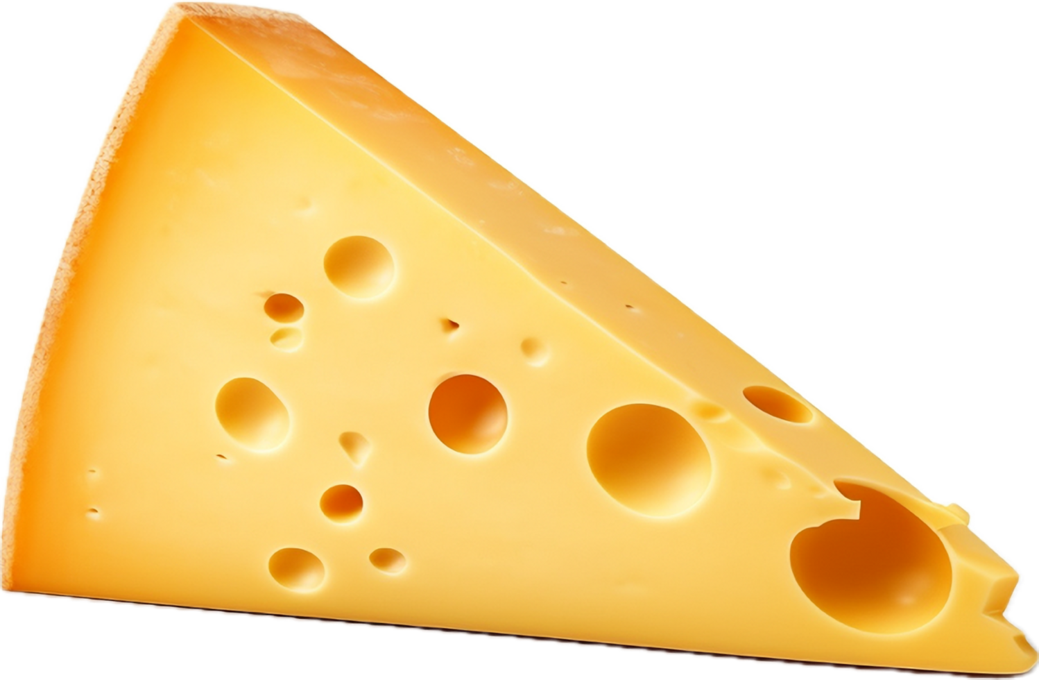 AI generated slice of cheese png
