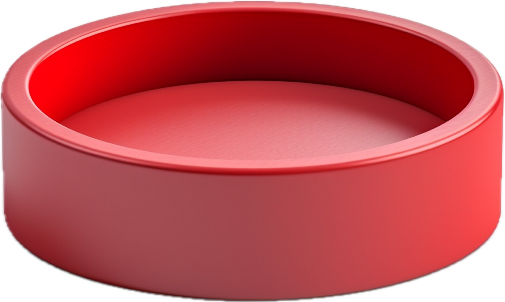 AI generated red ring box png