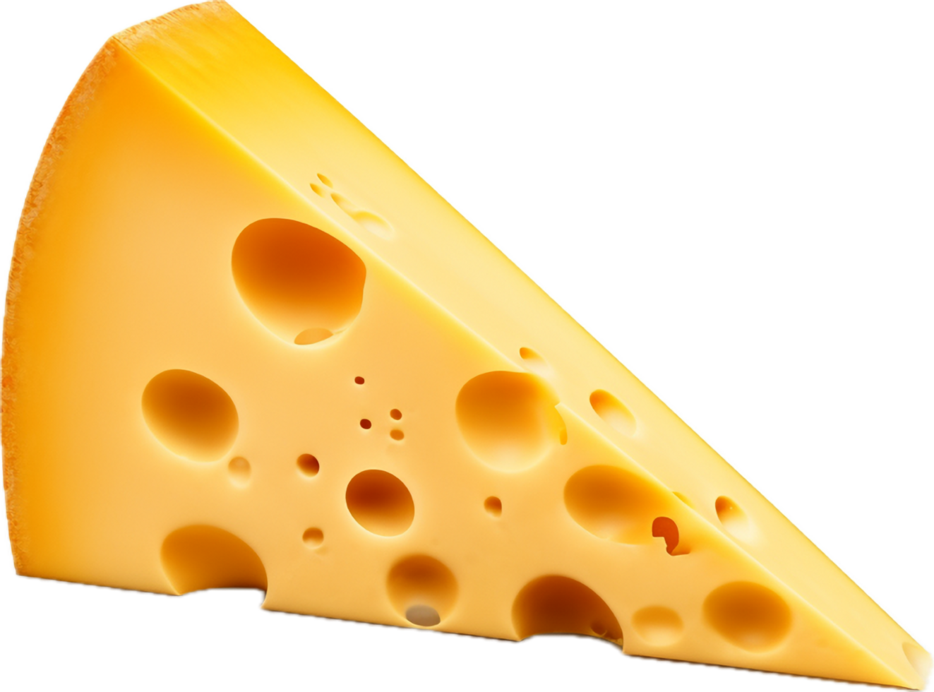AI generated slice of cheese png