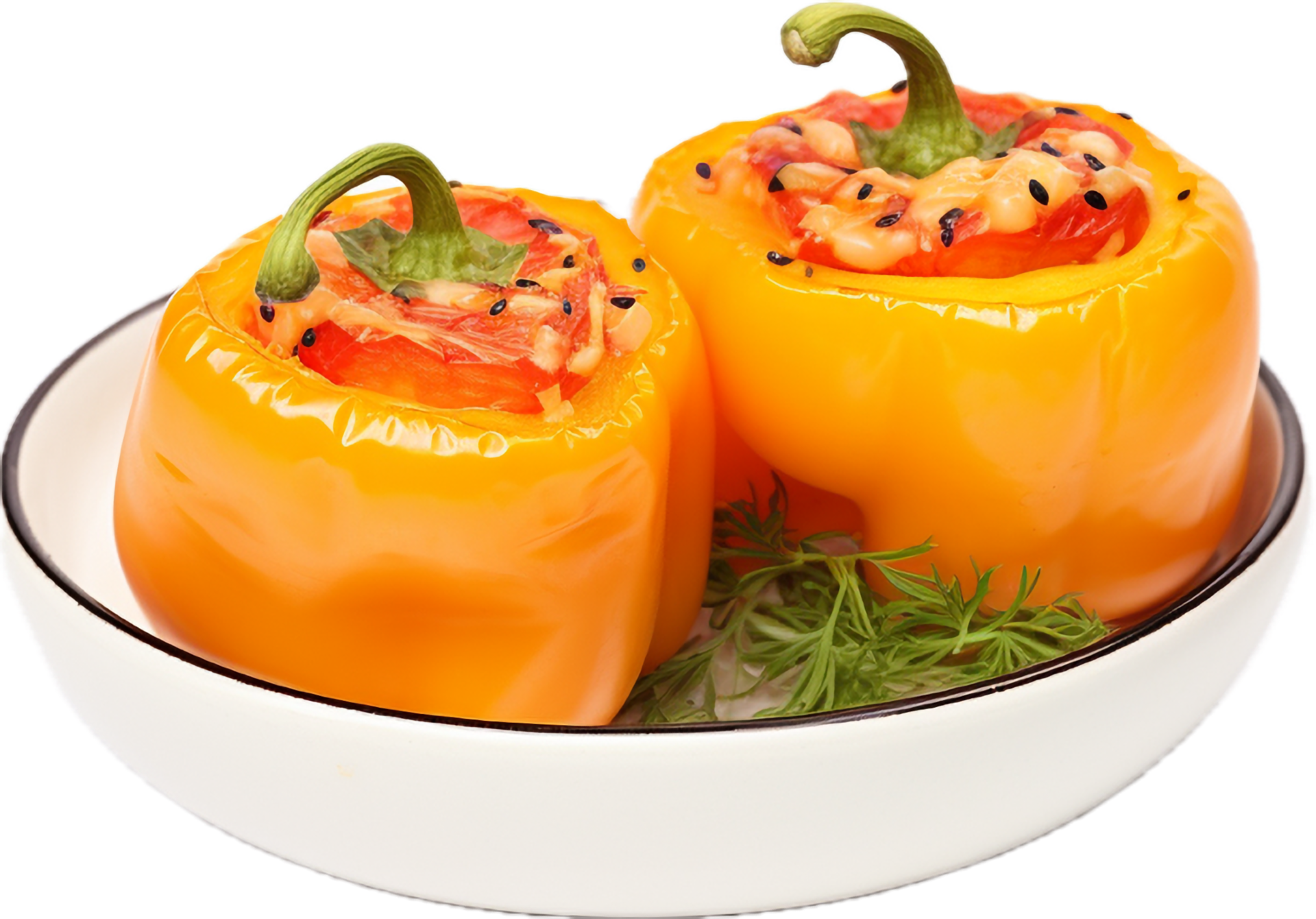 AI generated stuffed pepper png 35460068 PNG