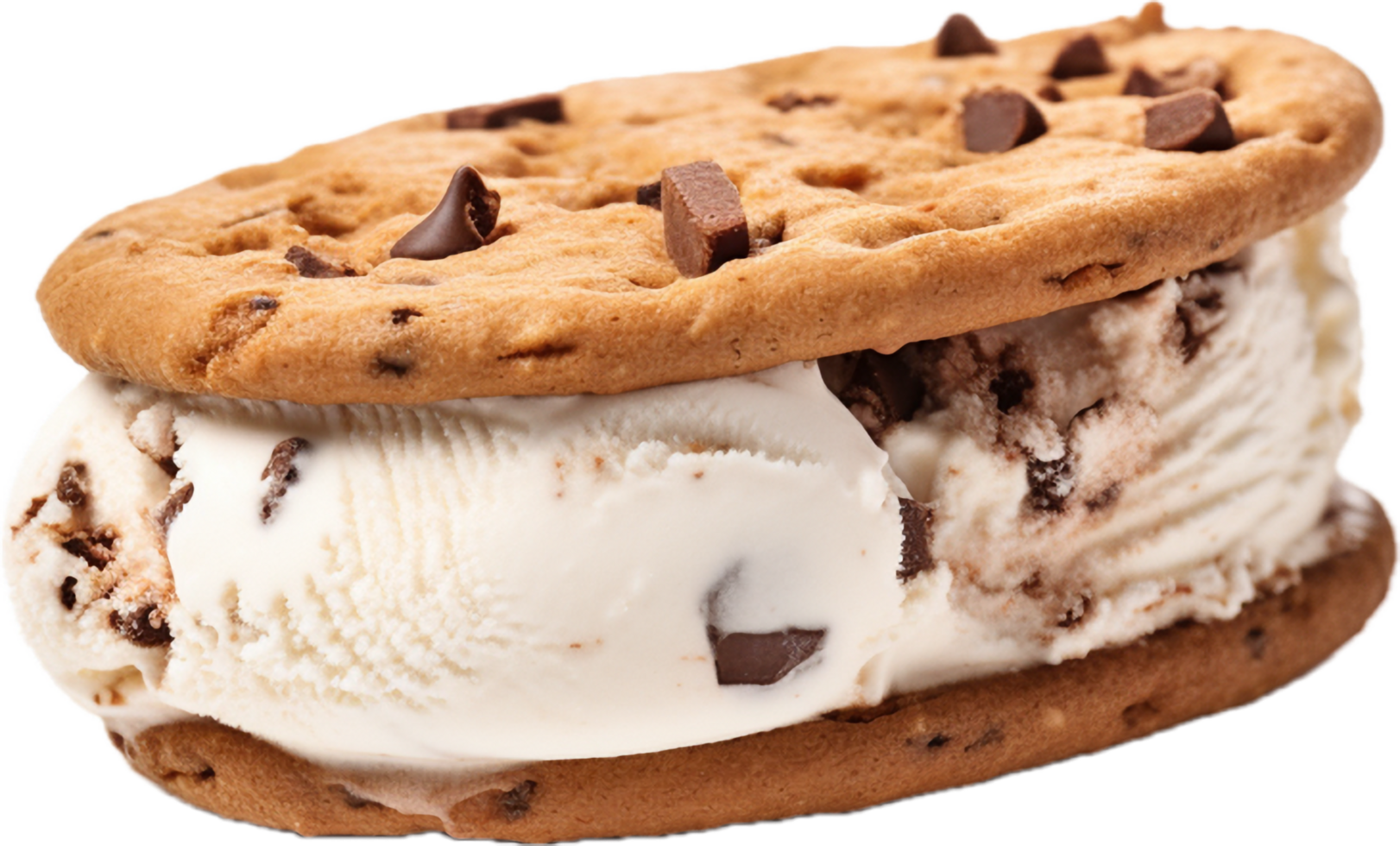 AI generated chocolate chip ice cream sandwich png 35460090 PNG