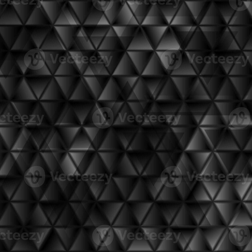 Abstract tech black glossy triangles geometric background photo