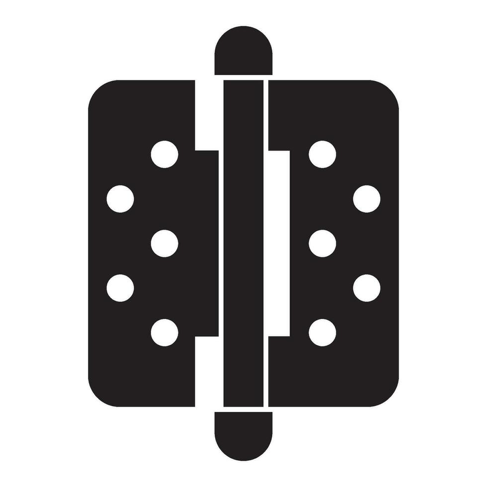 Door hinge icon vector
