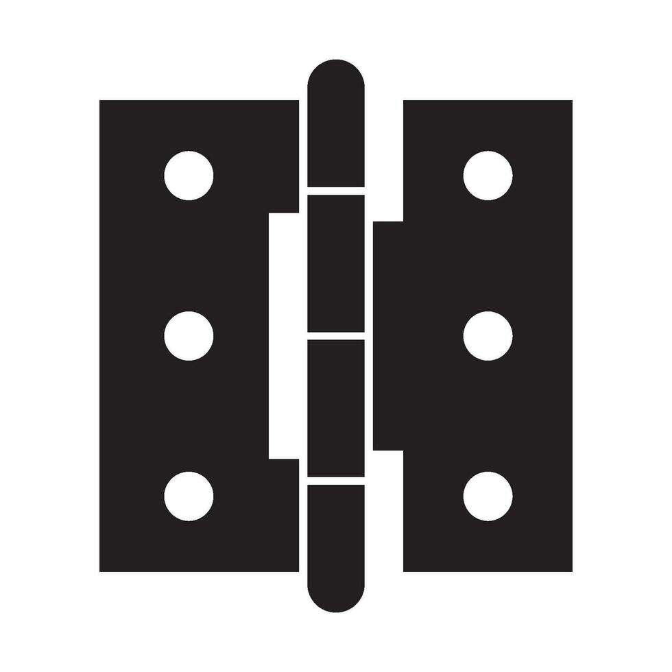 Door hinge icon vector