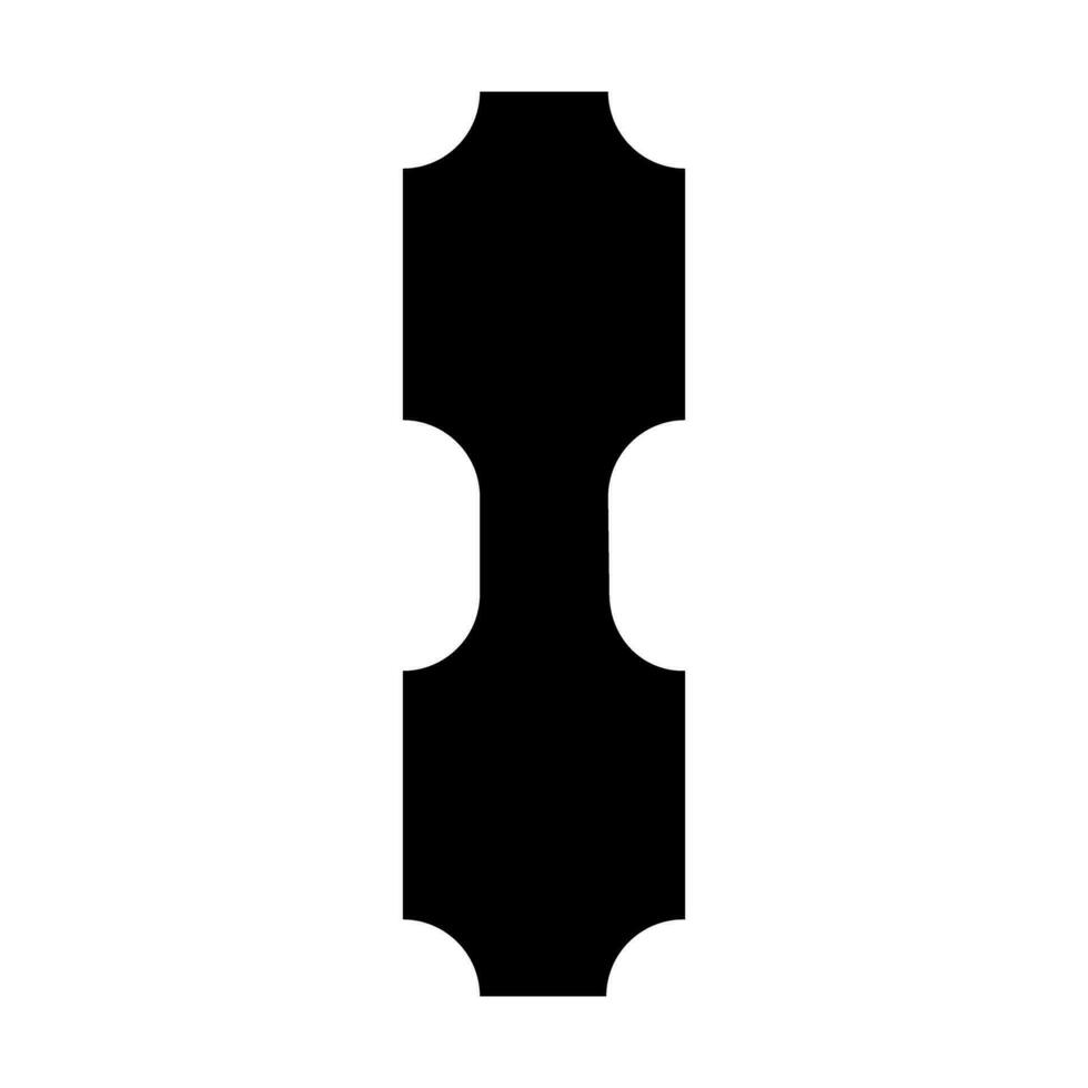 Correa conector lengüeta icono vector. bolso Correa anclas ilustración signo. cincha bolso conectores símbolo o logo. vector