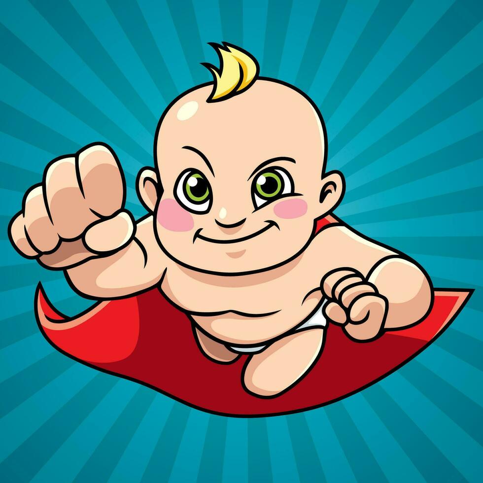 Super Baby Abstract Background vector