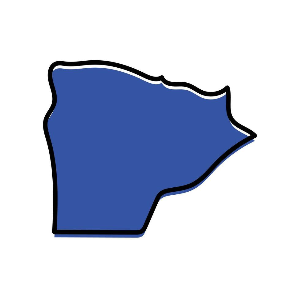 Matrouh State of Egypt map design in vector form.