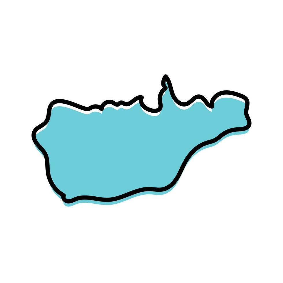 Viqueque state of East Timor country map Design. vector