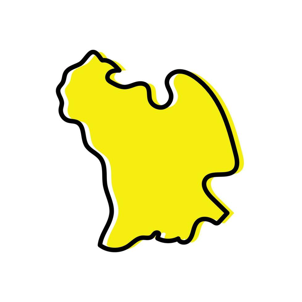 The Central state of Kenya map design. vector