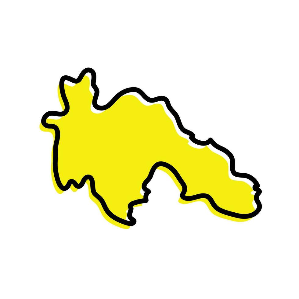 Savanes department of Cote d'Ivoire map design vector