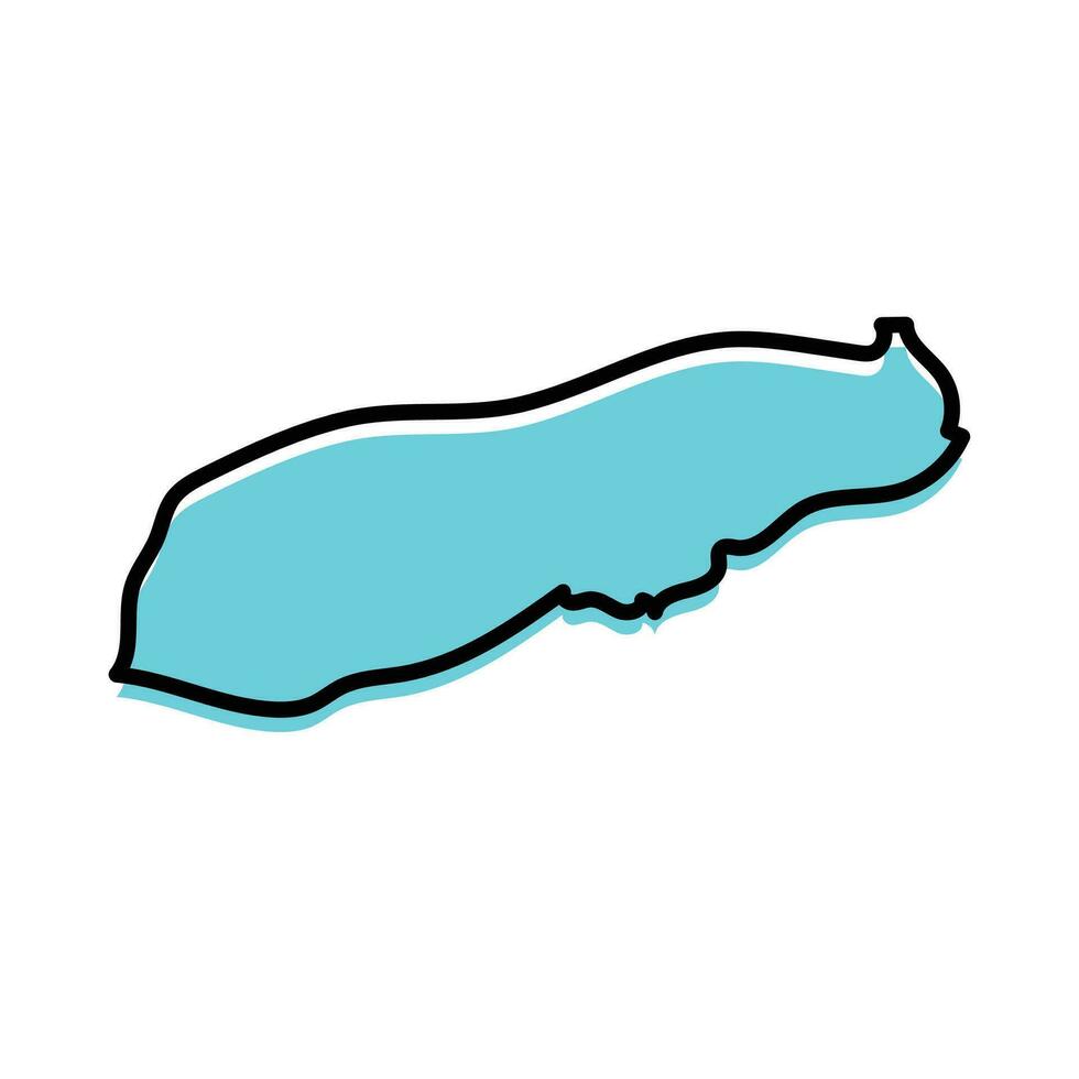 Liquica state of East Timor country map design. vector