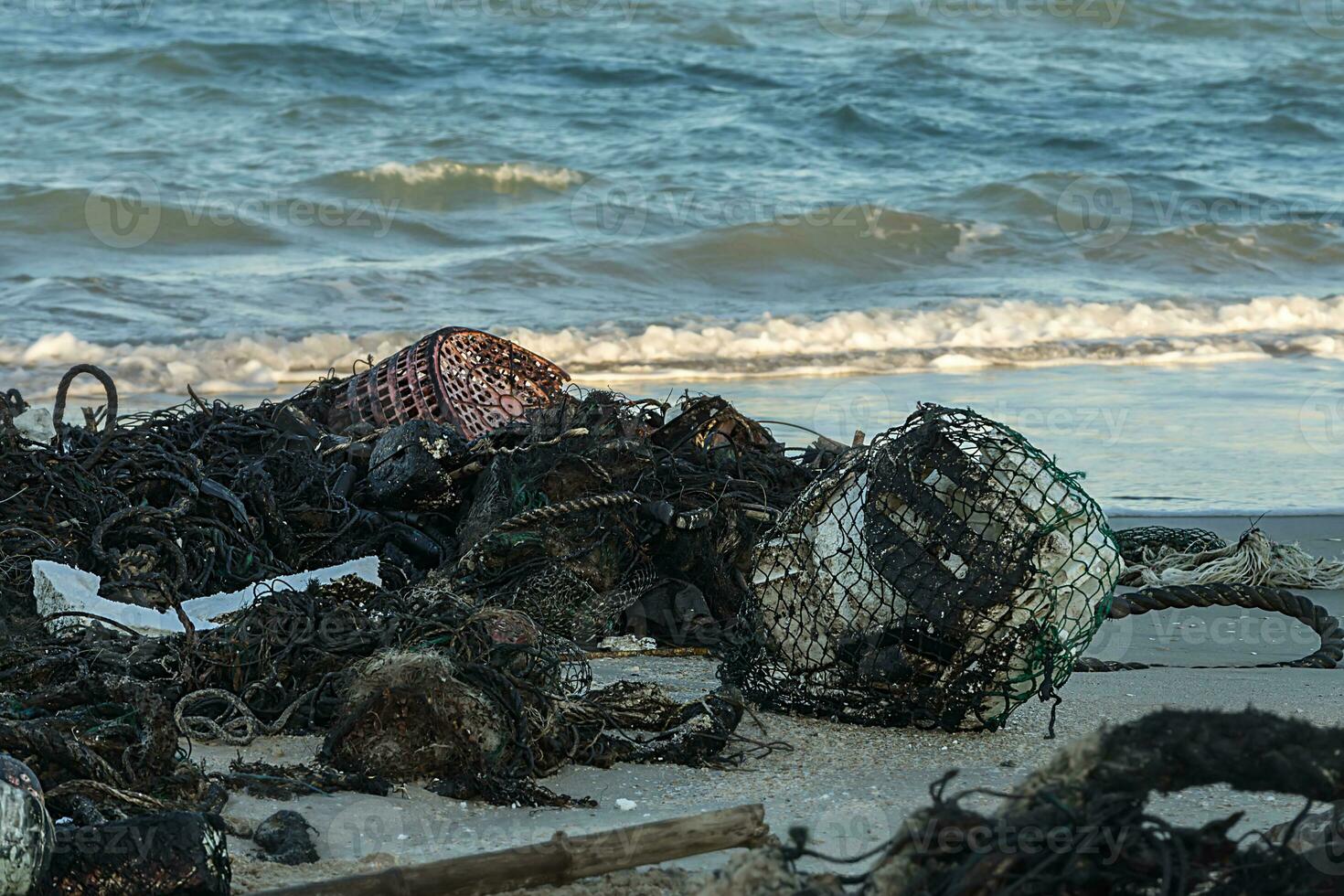 Junk on the beach photo