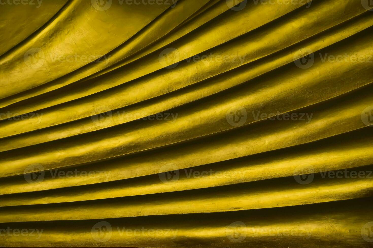 Close up of the golden Buddha statue. photo
