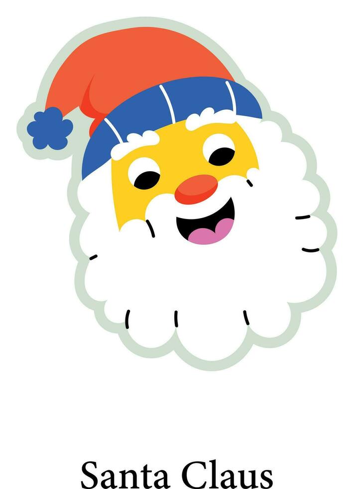 Papá Noel de moda vector