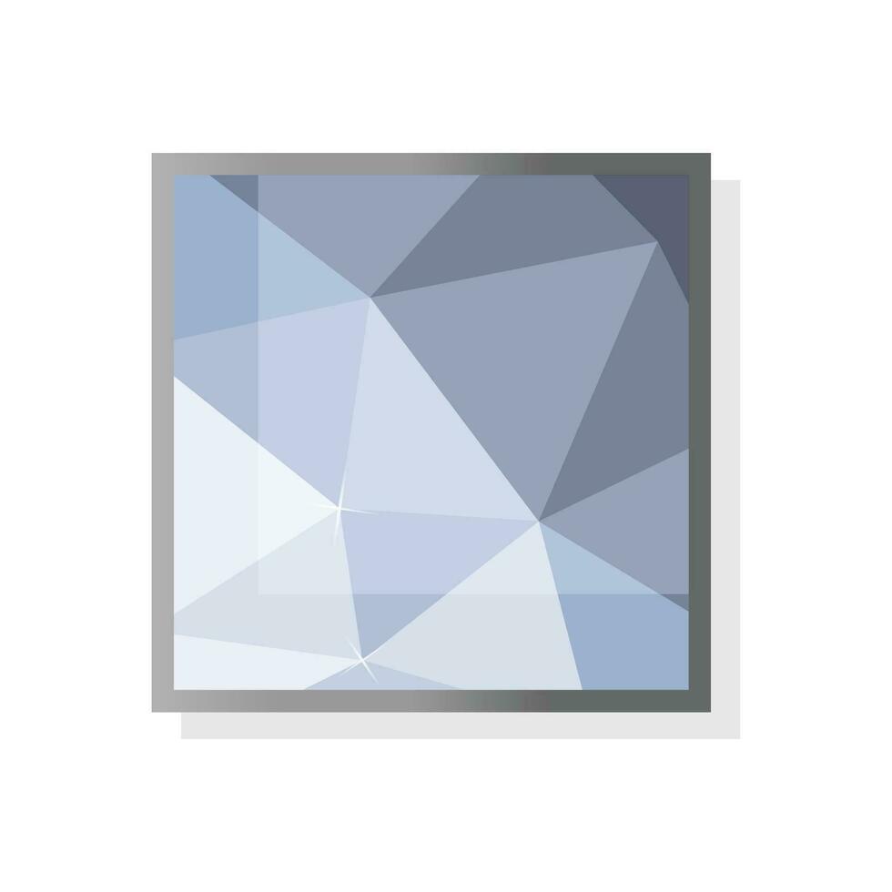 de colores brillante diamantes Roca gemas joyas . diamante icono. piedra preciosa símbolo. vector