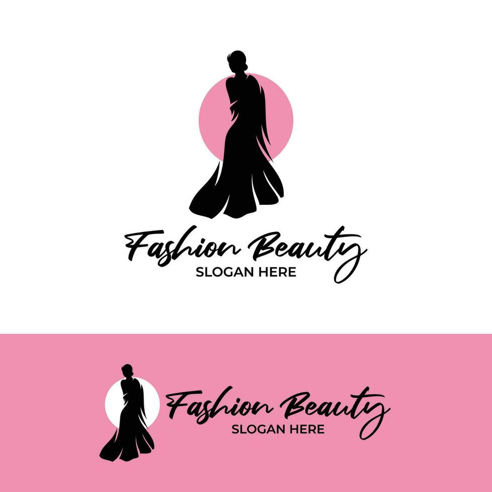 Vector graphic of fashion beauty logo, Suitable for fashion shop or clothing brand