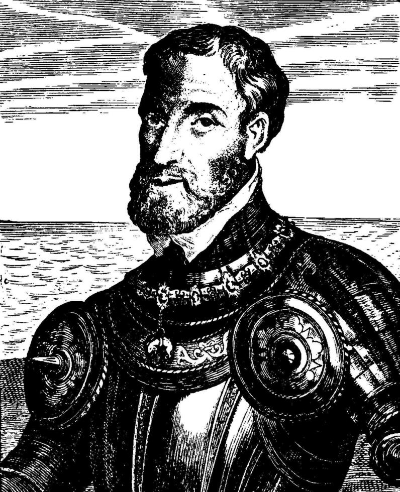 Charles v, Clásico ilustración vector