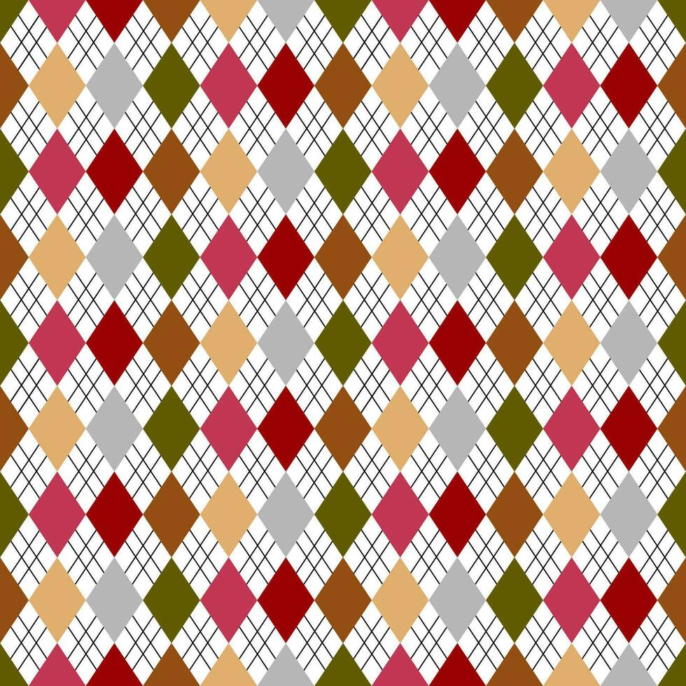 Ugly sweater Merry Christmas Happy New Year illustration knitted background seamless pattern folk style scandinavian ornaments. Wallpaper wrapping paper textile print. White, red, green colors. vector