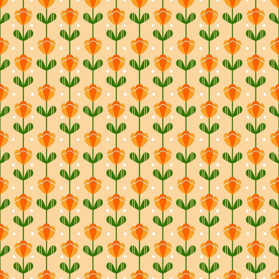 Seamless vector pattern of leaves and flowers background for textile or book cover, wallpaper, graphic design, typographic art, hobby, invitation.