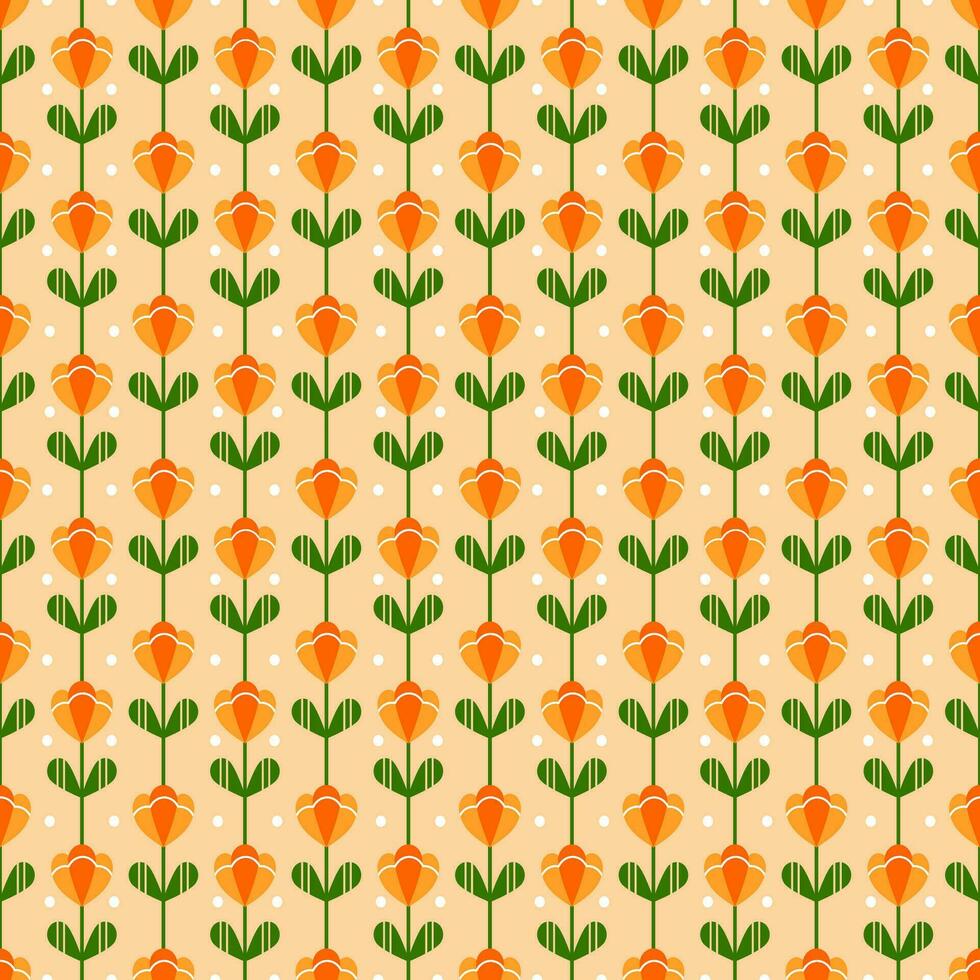 Seamless vector pattern of leaves and flowers background for textile or book cover, wallpaper, graphic design, typographic art, hobby, invitation.